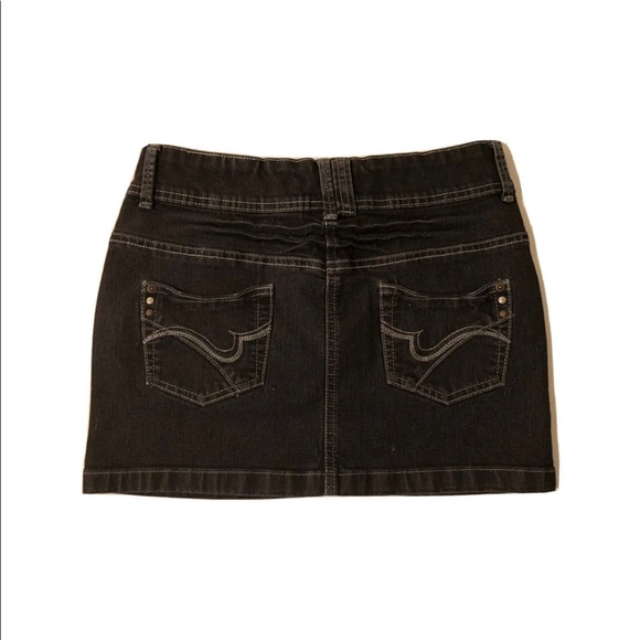 HERE & THERE Girls Denim Skirt Size 12 yrs 152 EU size Distressed Dark Wash - Picture 3 of 7